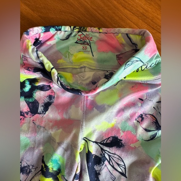 Justice Multicolor Floral Kids Leggings - Picture 2 of 2
